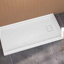 New 72 in shower base in box good condition