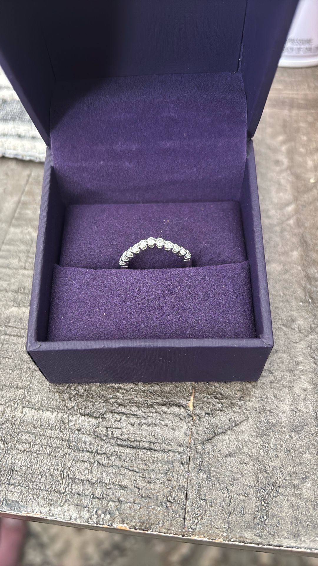 1/2 CT. T.W. Diamond Contour Wedding Band in 14K White Gold