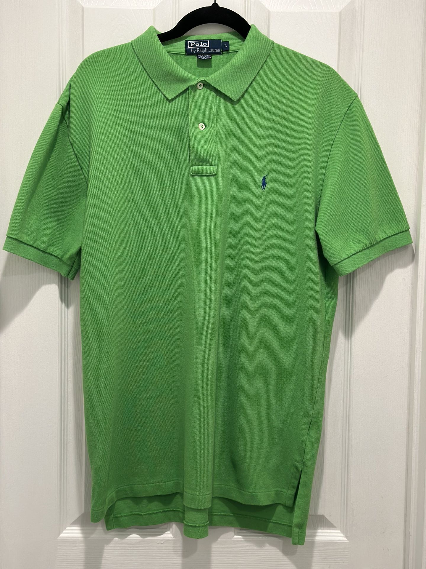 Polo By Ralph Lauren Golf Shirt Men's Sz L Green Cotton Classic Casual Logo Pony