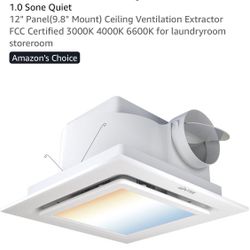 VENTIRI Bathroom Exhaust Fan with Light, 141 CFM
