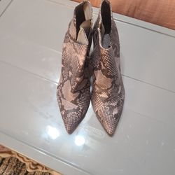 Snake Pattern (Fergie) Ankle Boots