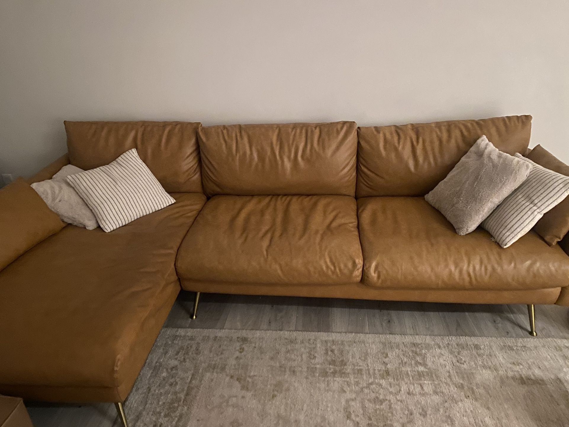 Faux leather Sofa 