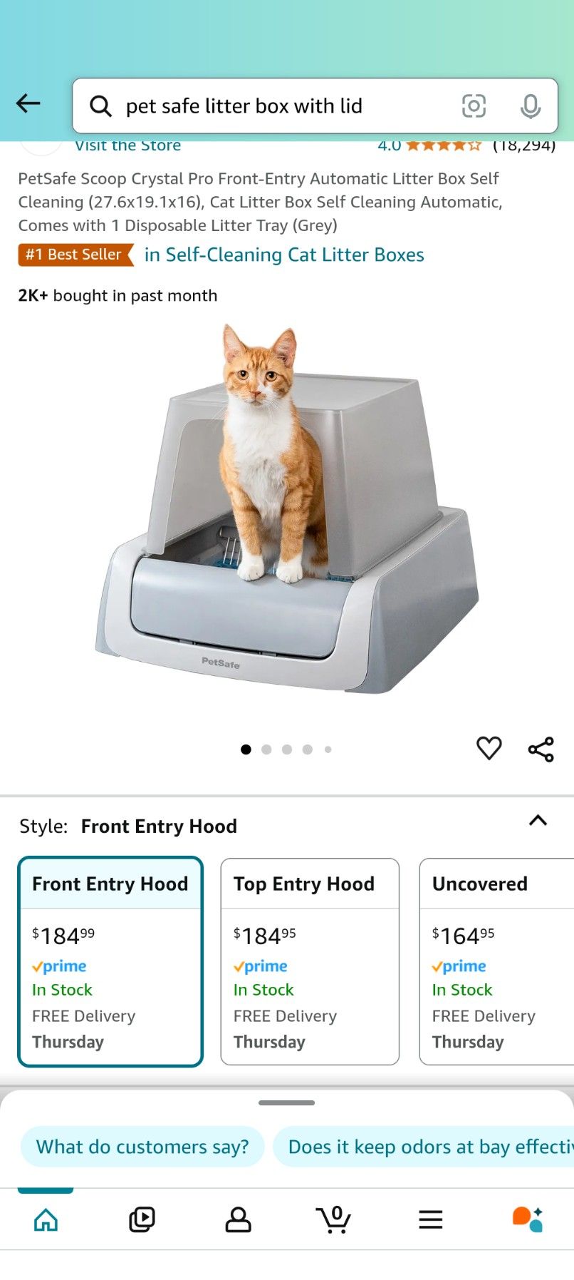 Pet safe Scoop Free Litter Box