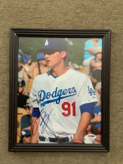 Dodgers Corey Seager Rookie signed I/P Autograph 8x10 Photo PSA Authentication Texas Rangers