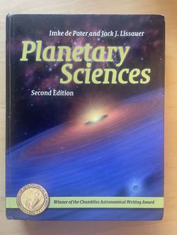 Planetary Sciences – 2nd Edition (de Pater & Lissauer, Hardcover, Good Condition)