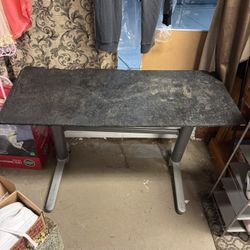 Black Table Used For Shop  Printer And Fax Machine 