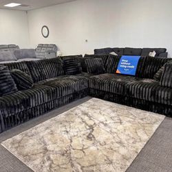 🛋️NEW!! L shape W/Throw pillows  🚛DELIVERY Avail BARGAIN  Sectional STILL IN BOX 📦 