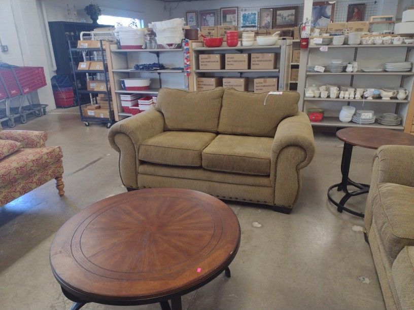Camel Color Loveseat