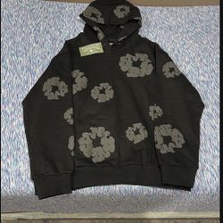 Denim Tear Hoodie Black