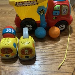 Vtech Dump Truck & Tow Truck & Mixer