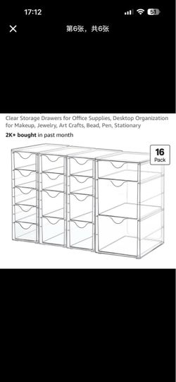 16 storage drawers for $19