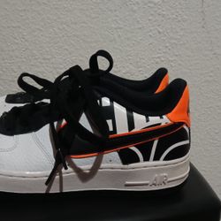 Nike Air Force 1 Low 07’ LV8 White Black Orange