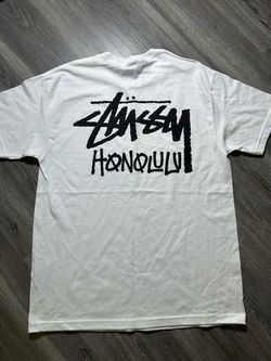 Stussy Honolulu Chapter Men’s White Large T Shirt NWOT NOS Rare Archived