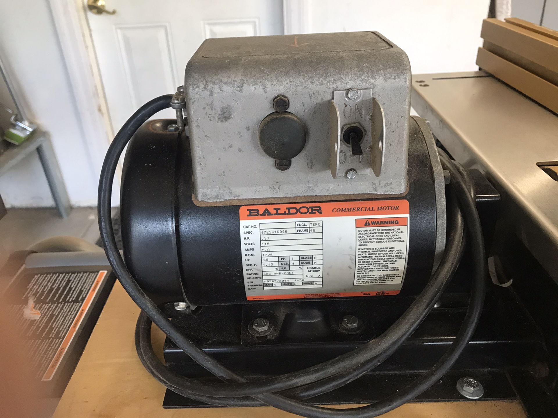 Sand Flee horizontal drum sander MAKE AN OFFER barely used excellent Baldor lots of