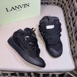 All black lanvins size 10