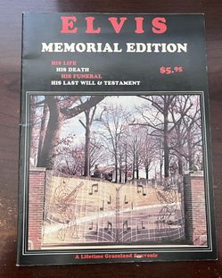 ELVIS Memorial edition Souvenir Booklet with Lithographs