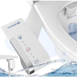 New Bidet Attachment for Toilet, Non-Electric Bidet Ultra-Slim Dual Nozzle (Feminine/Rear Wash), Fresh Cold Water Sprayer Bidets for Existing Toilets 