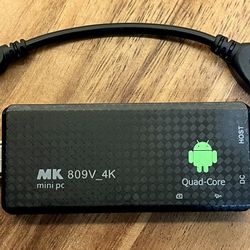 MK 809V 4K Android Quad-Core Mini PC Stick