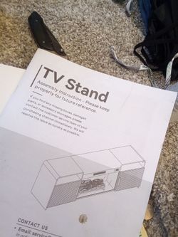 Tv stand with electric fireplace
