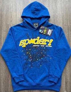 Blue Web Hoodie - Size L