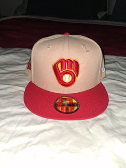 New Era 59/50 Fitted Hat "Milwaukee Brewers" Size 8 Brand New 