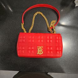 Burberry red small Lola Bag