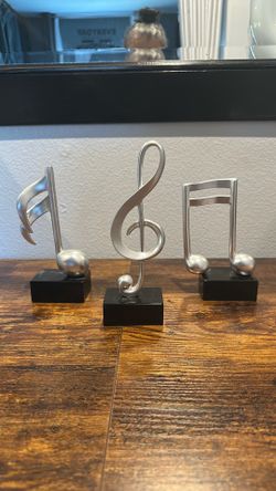 Three  Music note home decoration