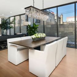 Set of 6 Restoration Hardware Ellison Track Arm Fabric Dining Chair for Sale in Chicago IL OfferUp