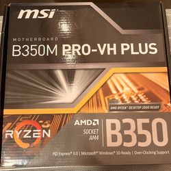 MSI B350M PRO-VH PLUS MOTHERBOARD