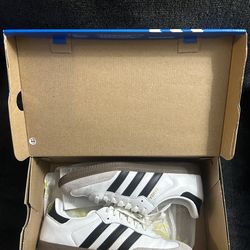 White sambas size 7 in women