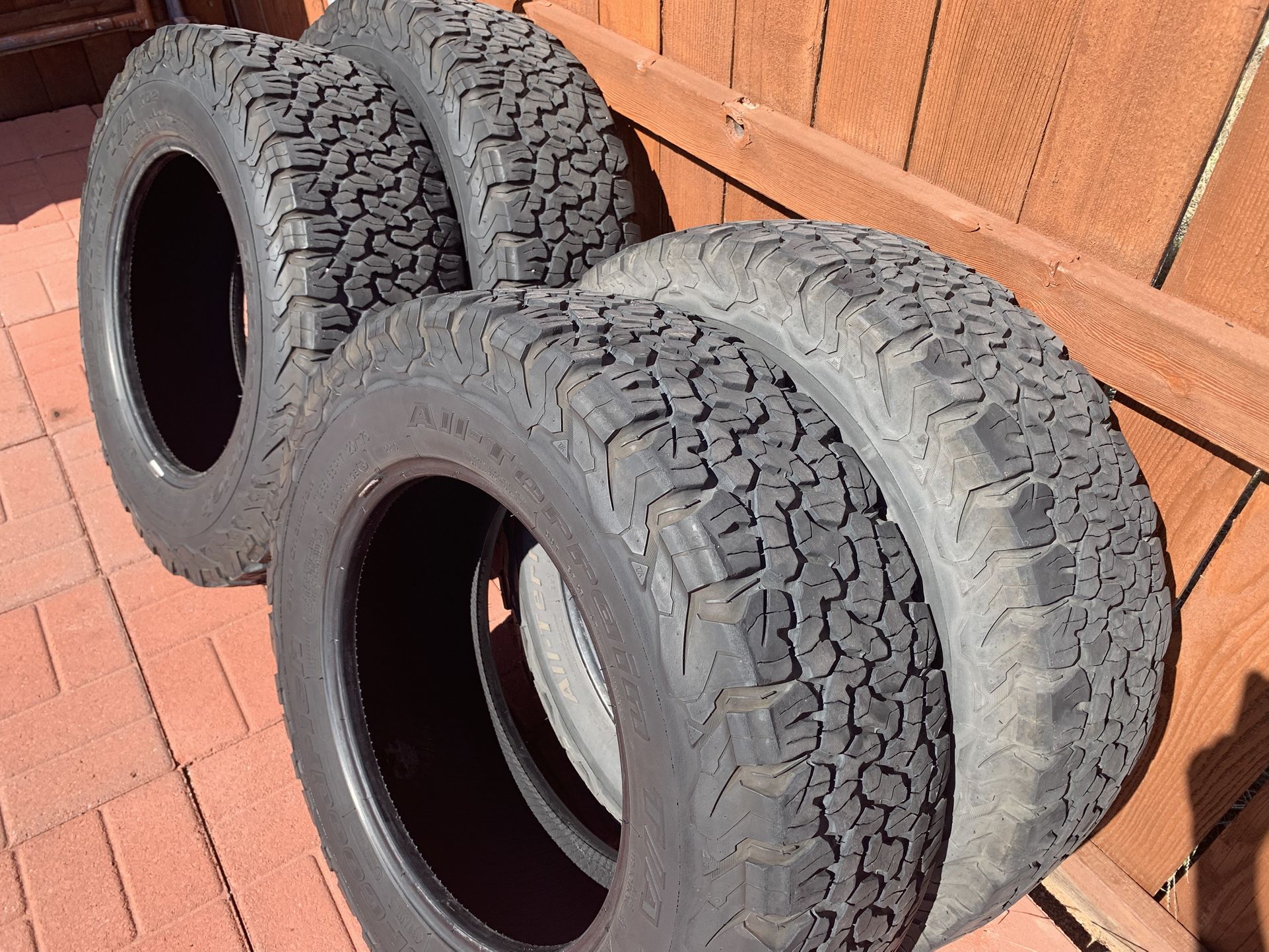 BF Goodrich All Terrain T/A Tires.