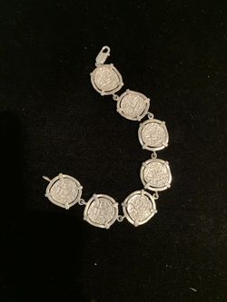 Atocha silver coin bracelet