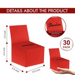 30 Raffle Boxes (Red)