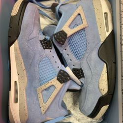 Jordan 4 Unc Blue Size 10.5 Pre Owned Authenticity Guaranteed 