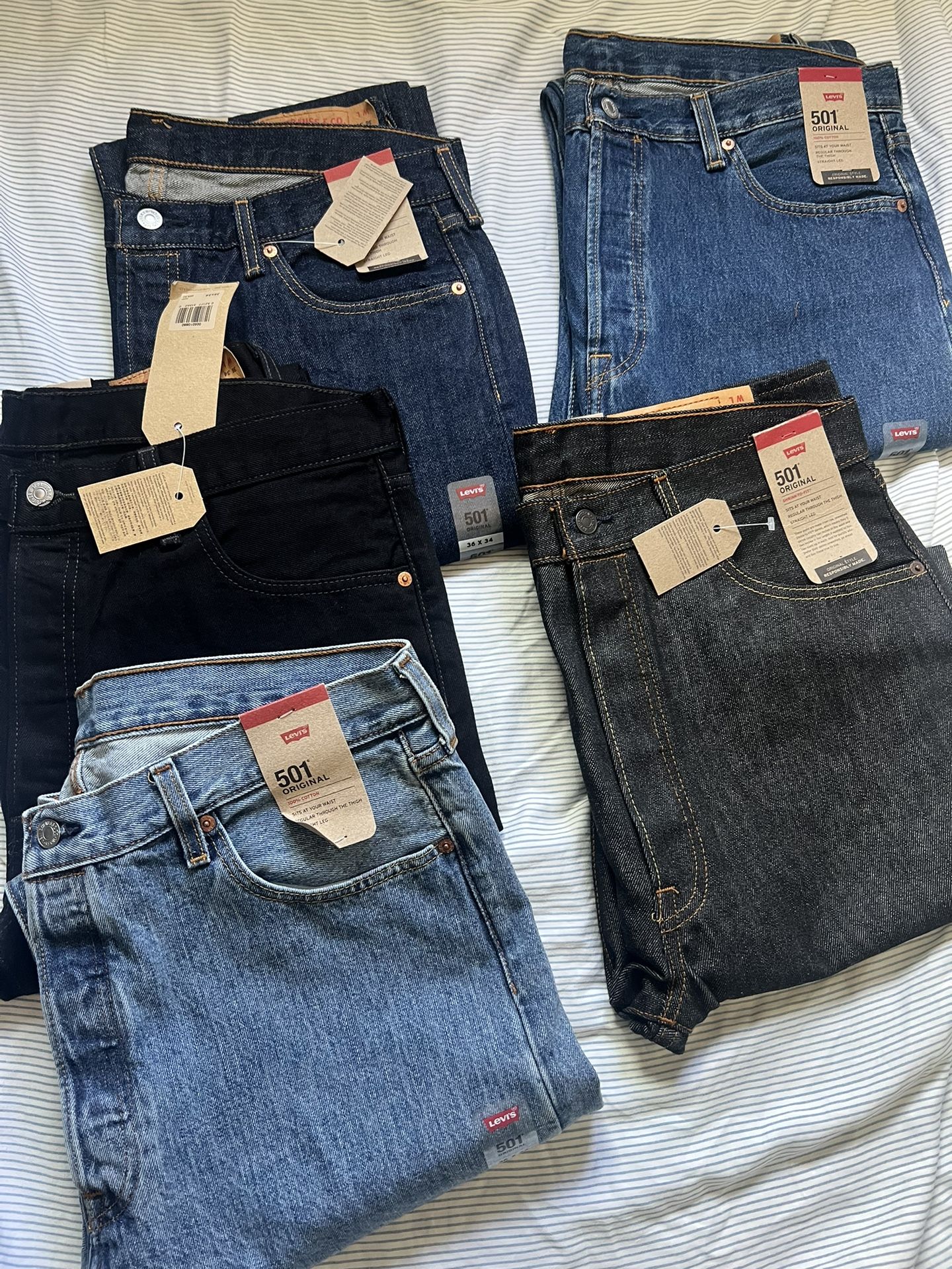 Mens Levi’s 501 Jeans Sz 36x34