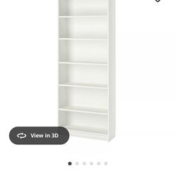 Ikea Billy Bookcase White 