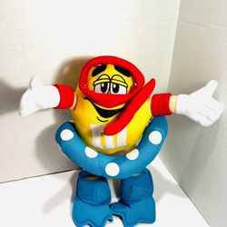 Cute M & M Yellow Plush Scuba Diver 12” - Rare M&M Stuffed Animal