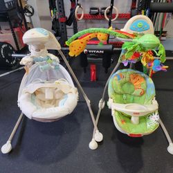 2 Fisher Price Swings $90