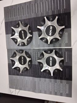 MKW aftermarket wheel caps set of 4