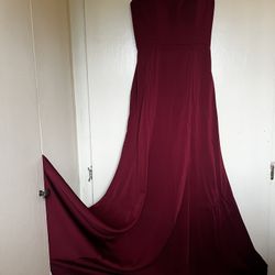 Red S/M prom dress