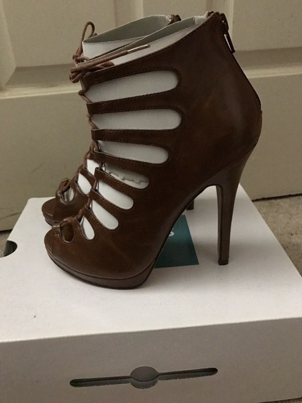 Brand new brown gladiator high heels