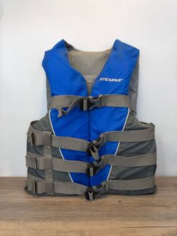 Stearns Adult Small/Medium Ski Vest PFD Blue Grey