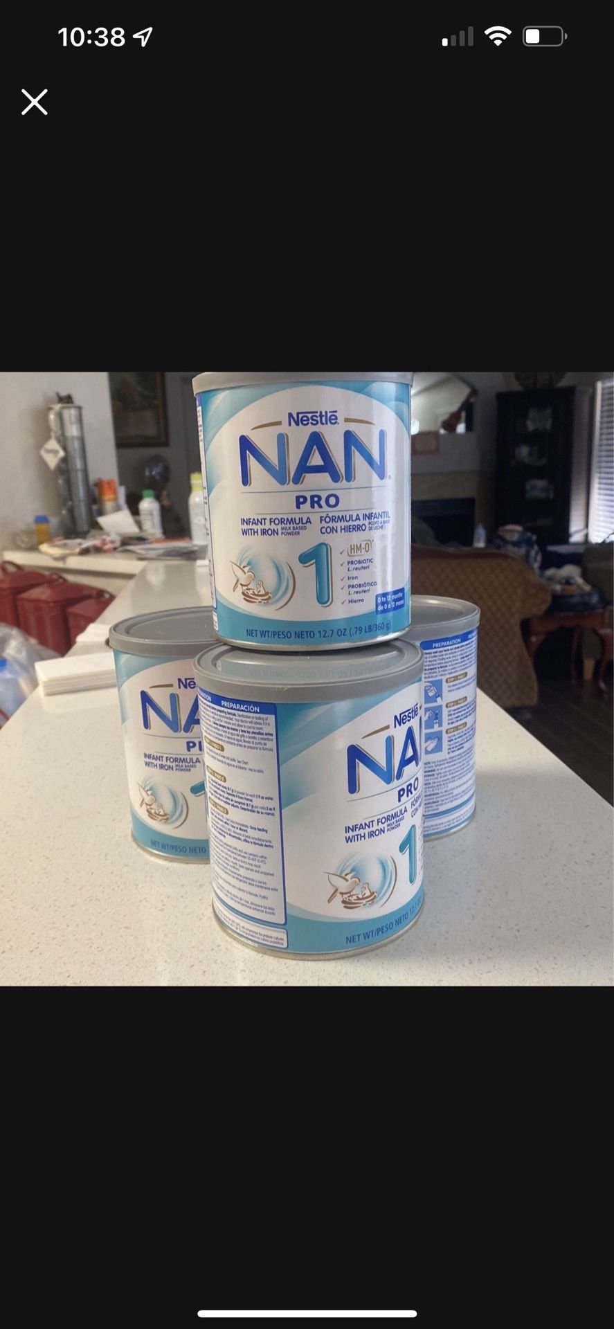 Nan 12.7oz for 0-12monthhs