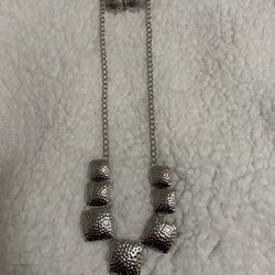 Super Cute Brand New Silver Necklace With Earrings 