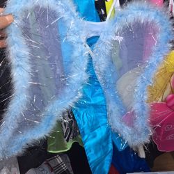 Halloween Blue fairy wings $5