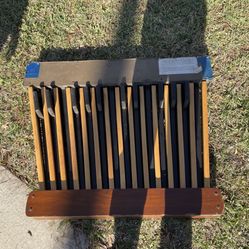 vintage Hammond organ bass pedalboard