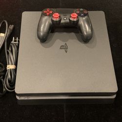 Sony PlayStation 4 (PS4) Slim 500GB Black Console + 1 Controller(Post Nintendo Era)