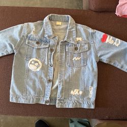 Blue Jean Jacket For Girls