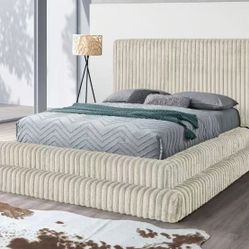 UPHOLSTERY PLATFORM BED NEW IN BOX 