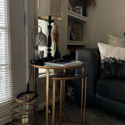 Gold Nesting Accent Tables 